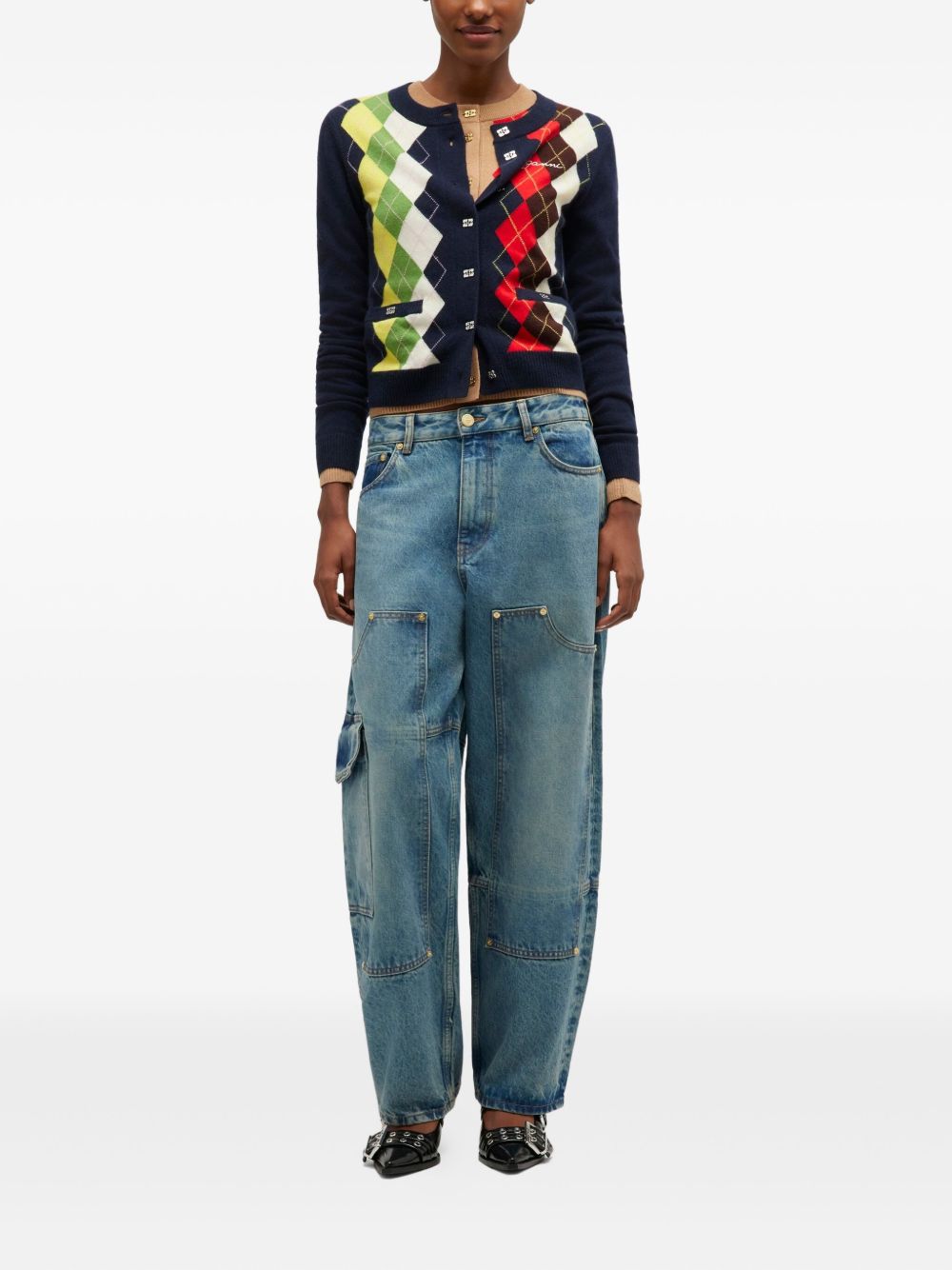 Ganni Women Denim Cotton Jeans