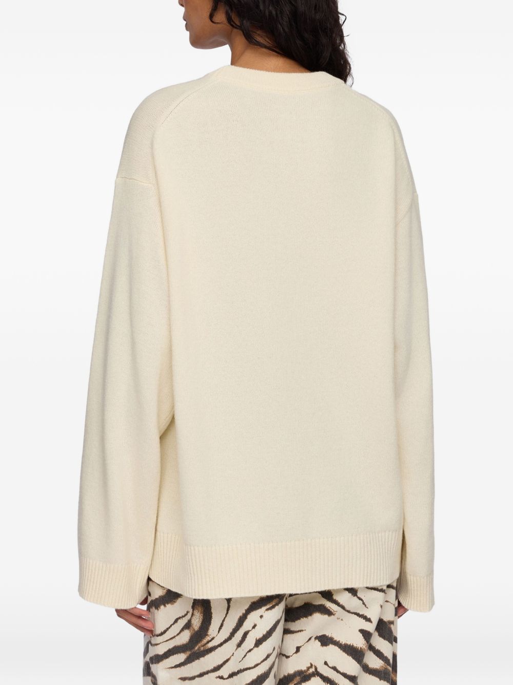 Ganni Women Wool Crewneck Sweater