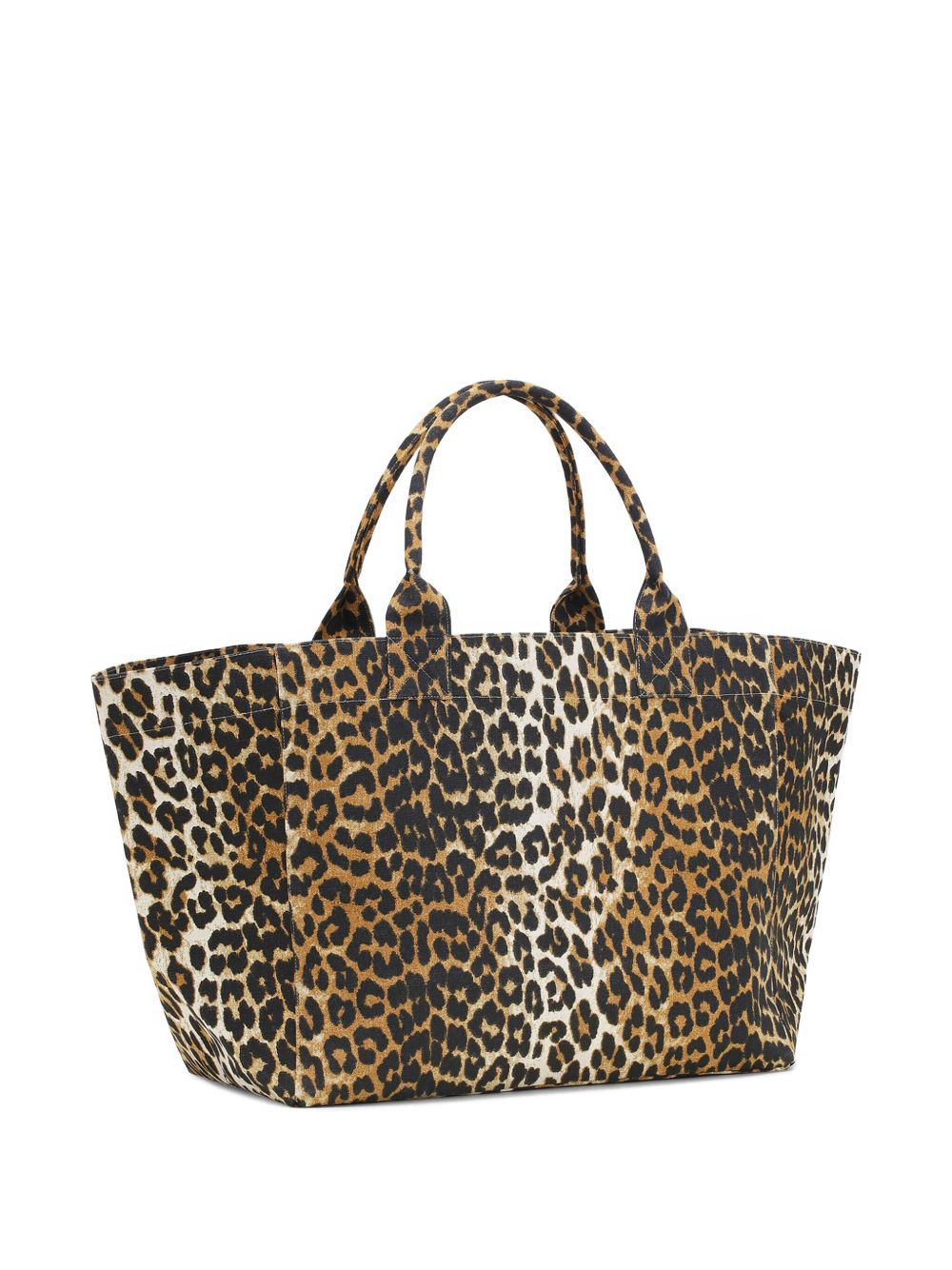 Ganni Women Xxl Cotton Tote Bag