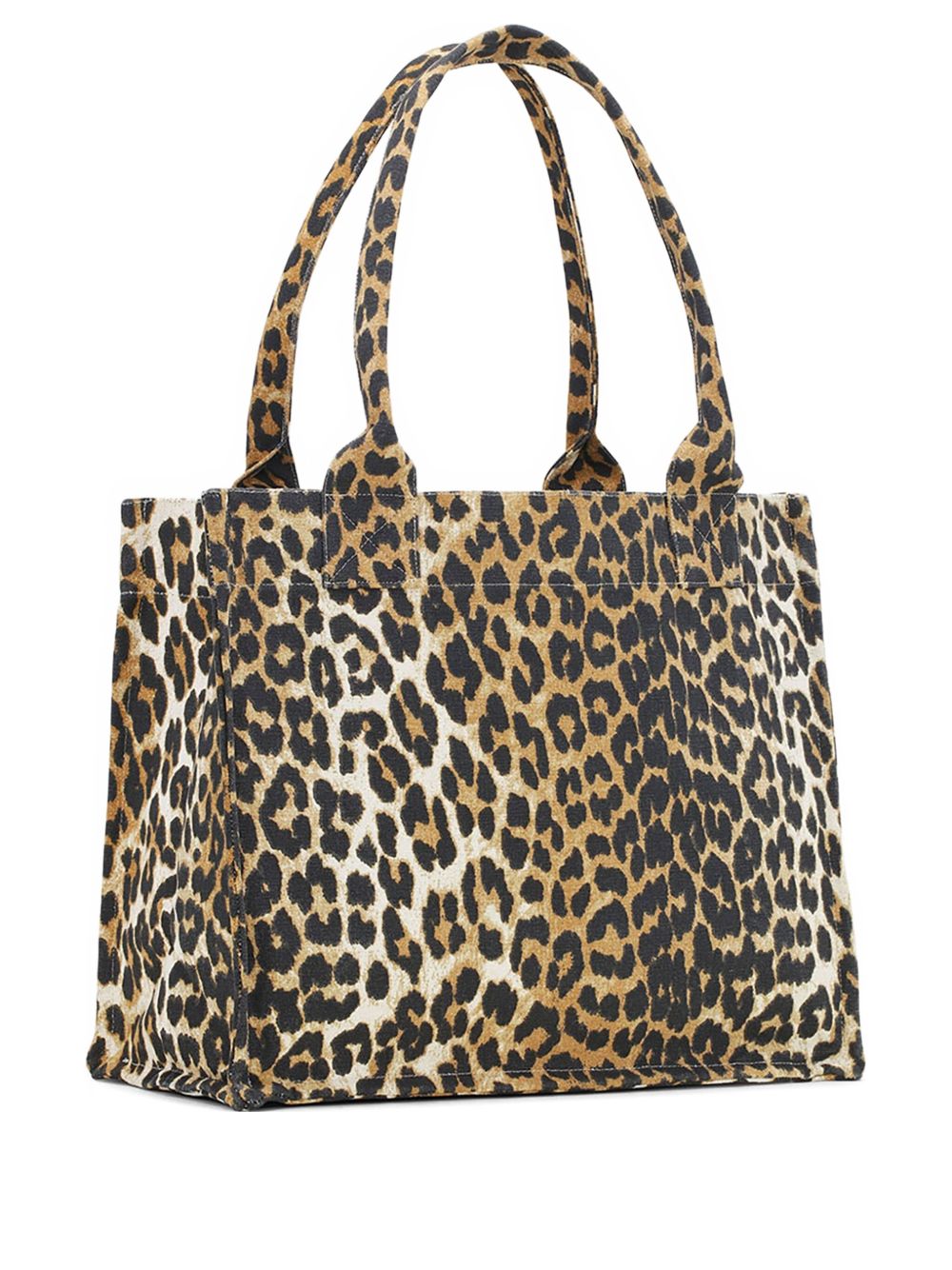 Ganni Women Large Cotton Tote Bag