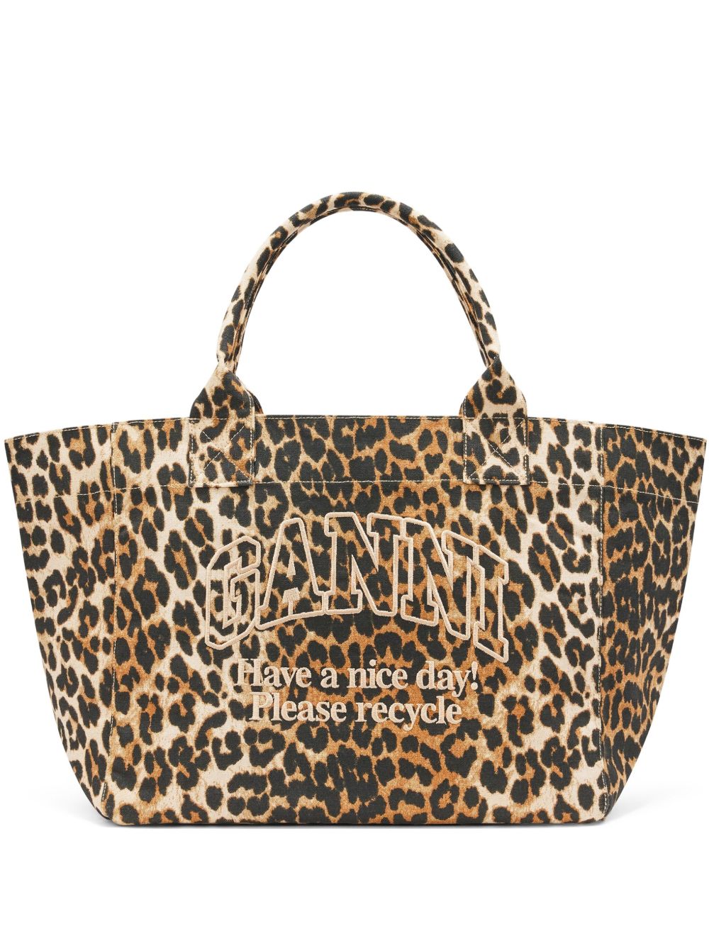 Ganni Women Organic Cotton Medium Tote