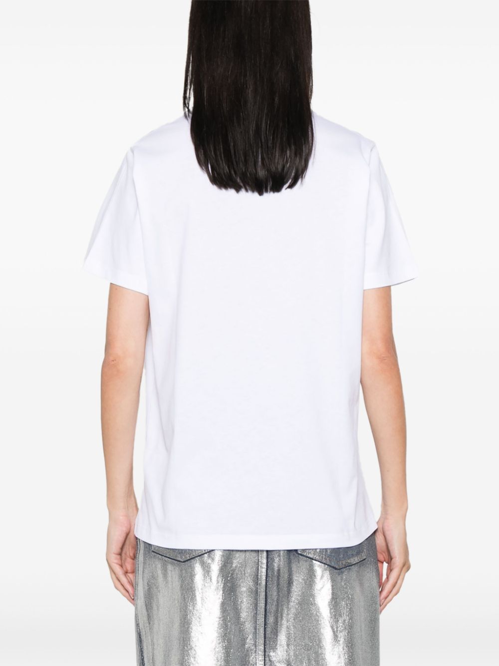 Ganni Women Printed Cotton T-Shirt