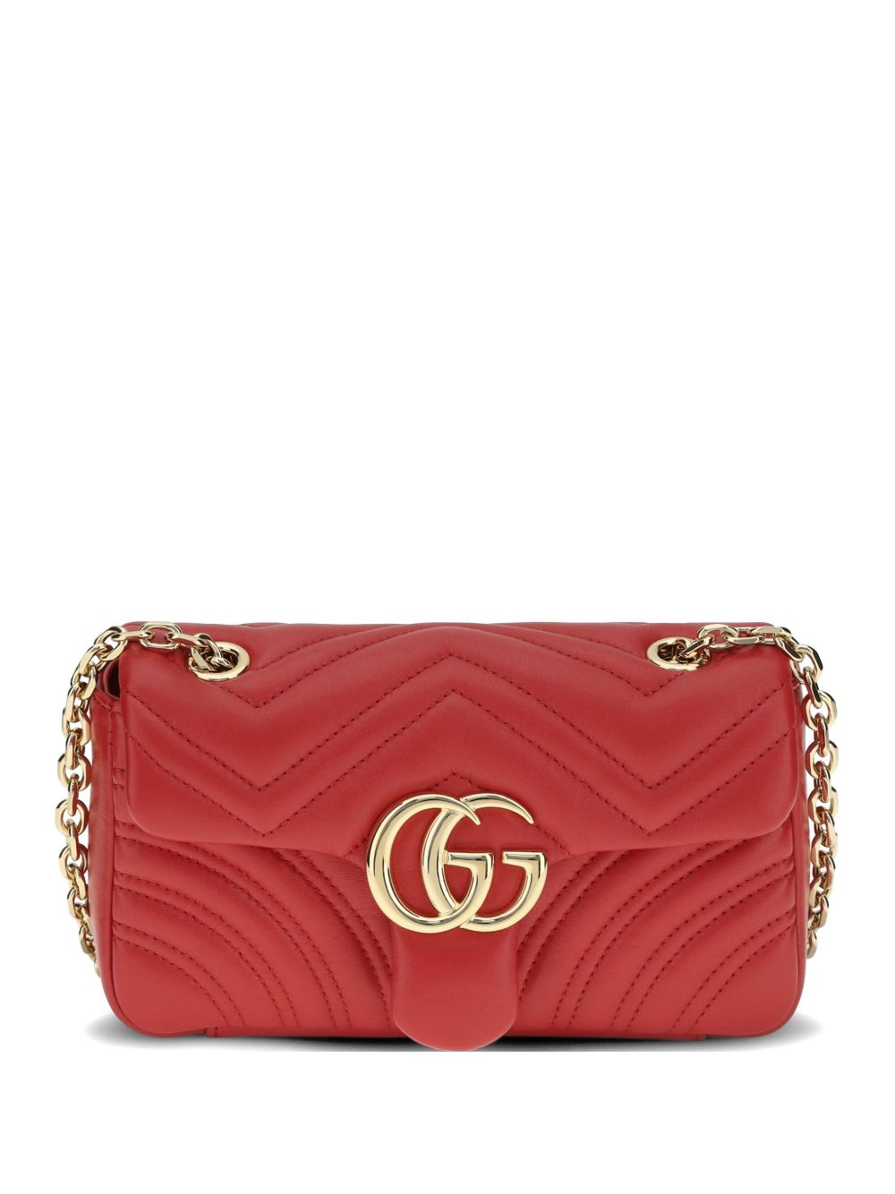 Gucci Women Gg Marmont Small Leather Shoulder Bag