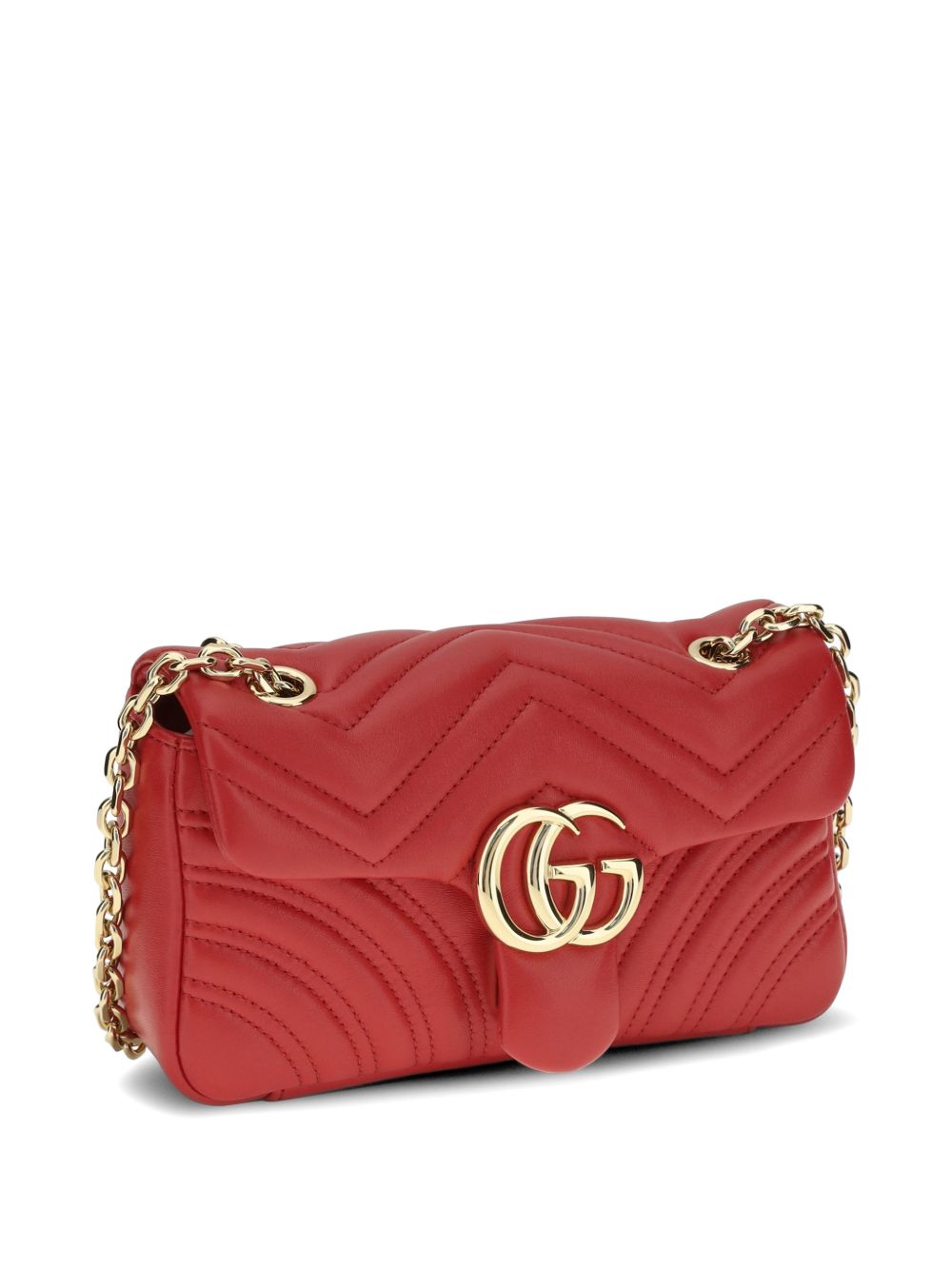 Gucci Women Gg Marmont Small Leather Shoulder Bag