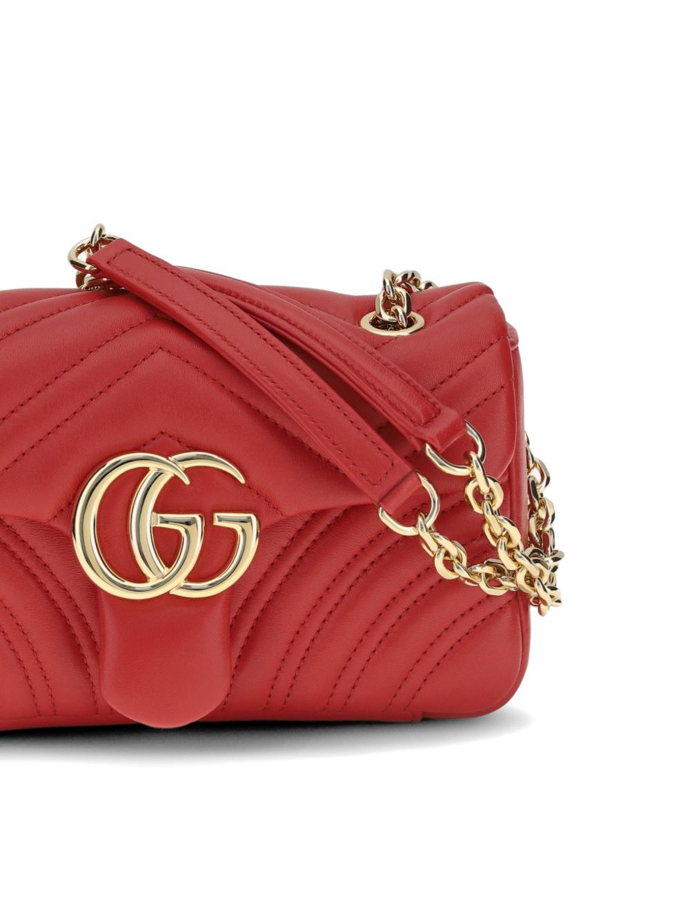 Gucci Women Gg Marmont Small Leather Shoulder Bag
