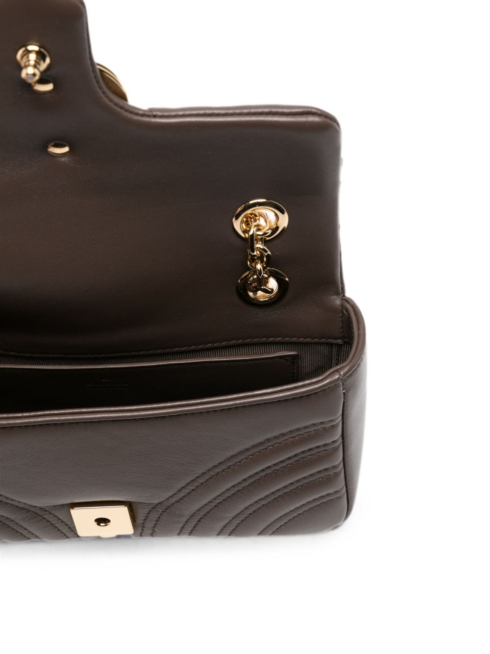 Gucci Women Gg Marmont Small Leather Shoulder Bag