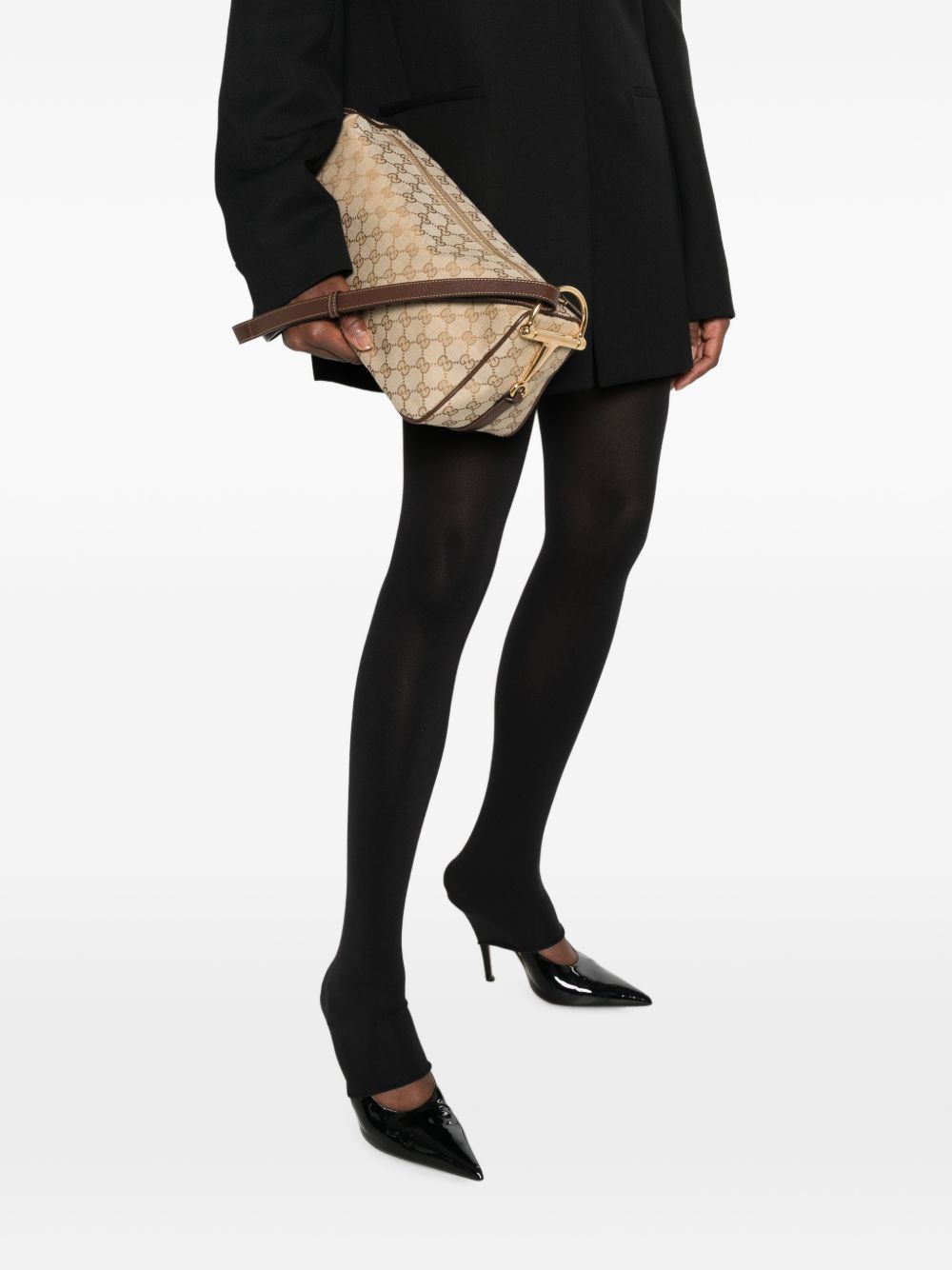 Gucci Women Half Horsebit Medium Shoulder Bag