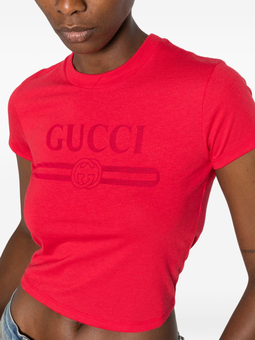Gucci Women Logo Cotton T-Shirt