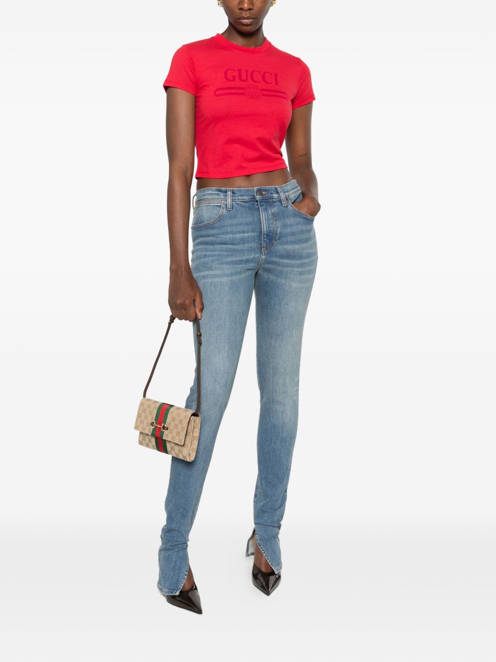 Gucci Women Logo Cotton T-Shirt