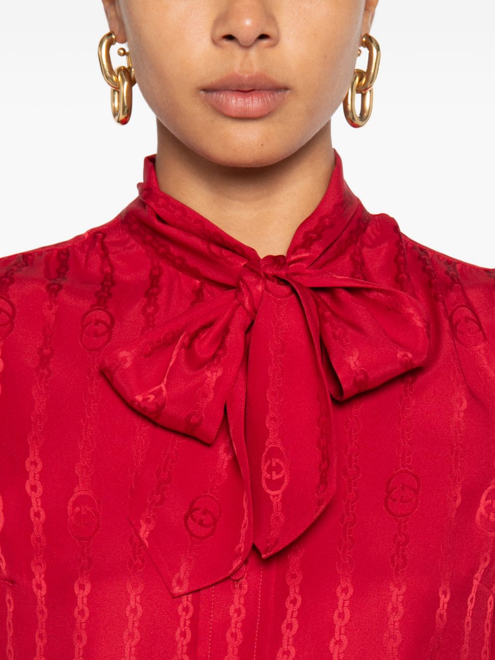 Gucci Women Silk Shirt