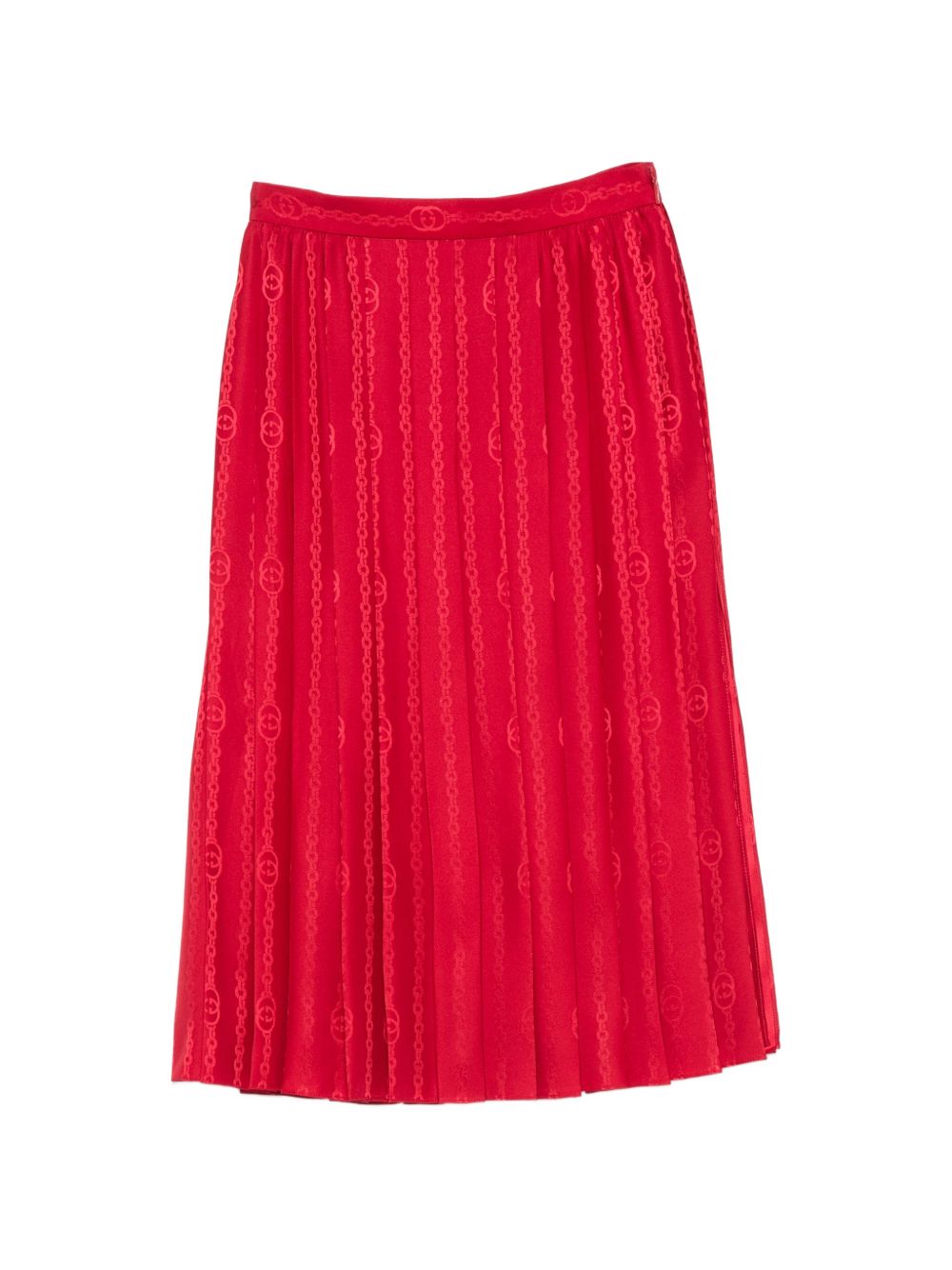Gucci Women Silk Midi Skirt