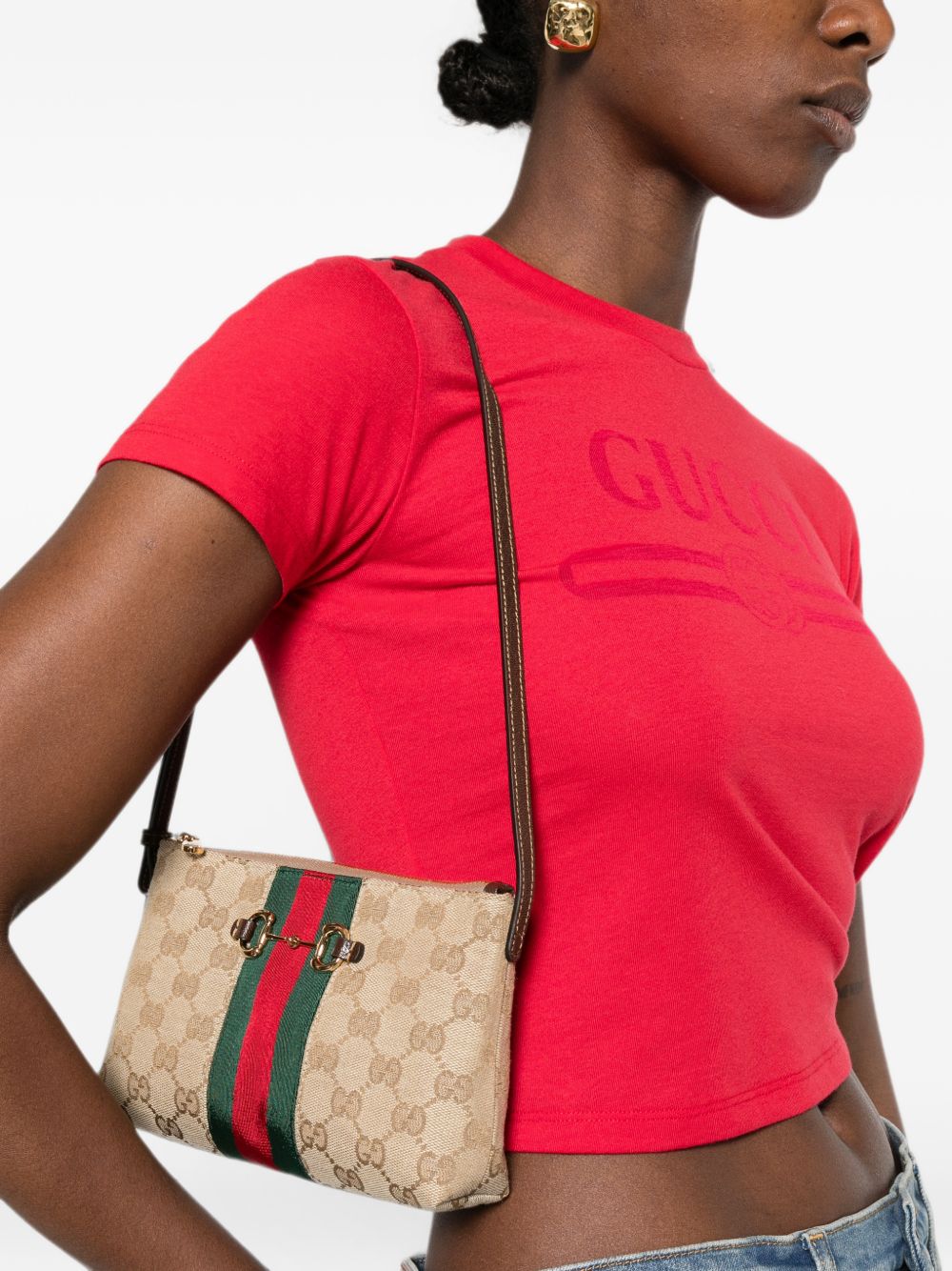 Gucci Women Horsebit Shoulder Bag