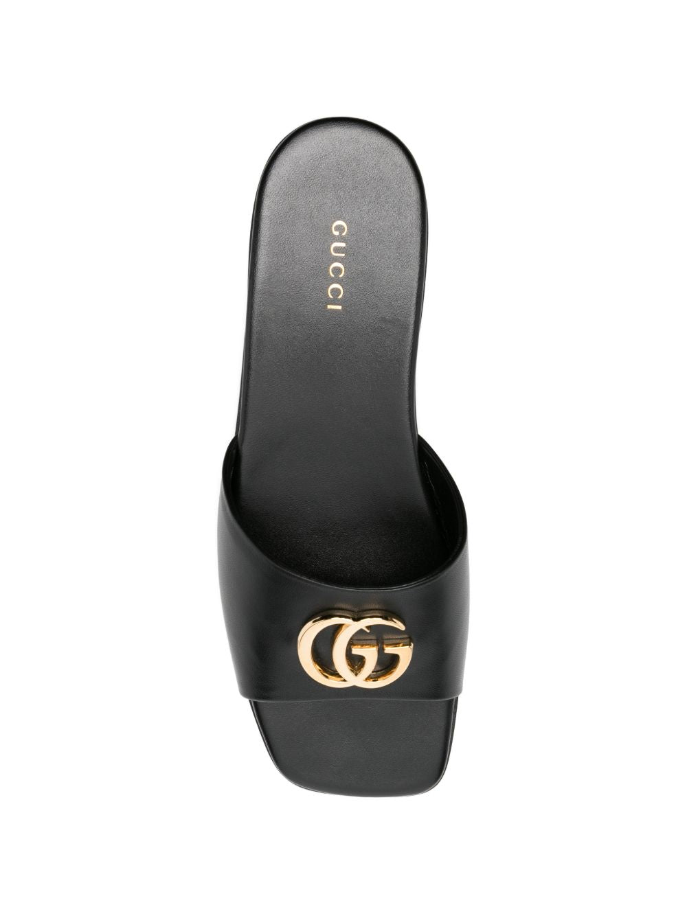 Gucci Women Gg Marmont Leather Flat Sandals