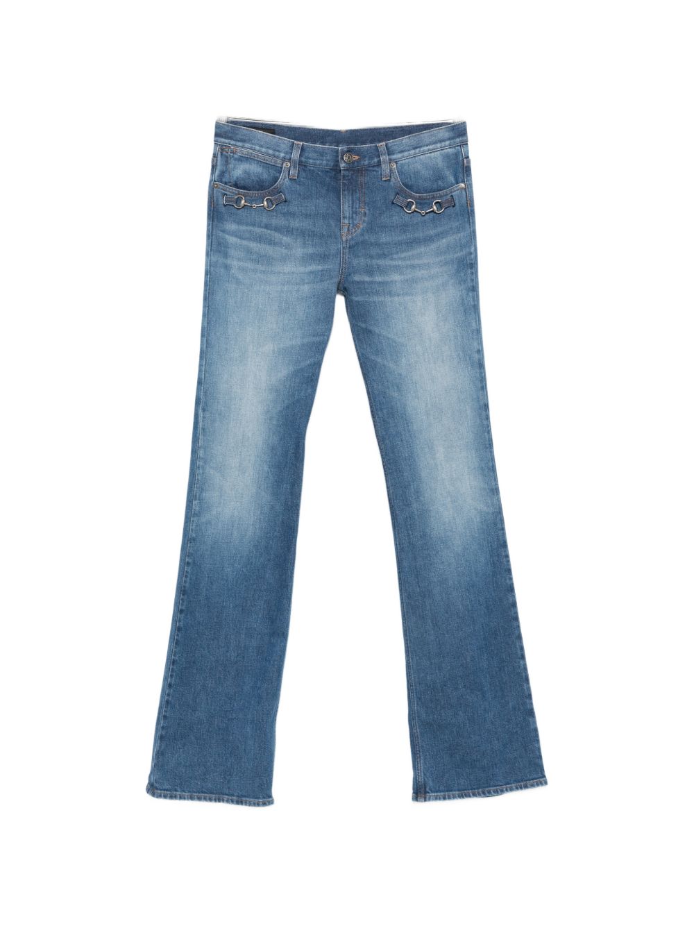 Gucci Women Horsebit Denim Jeans