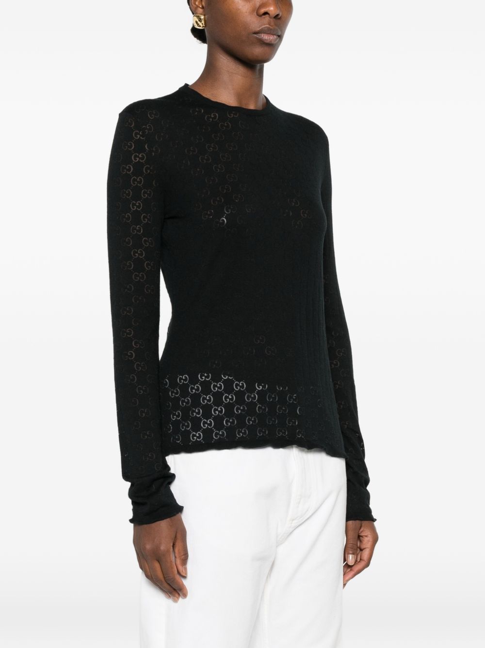 Gucci Women Gg Cotton Sweater