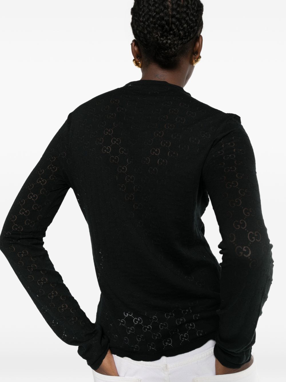 Gucci Women Gg Cotton Sweater