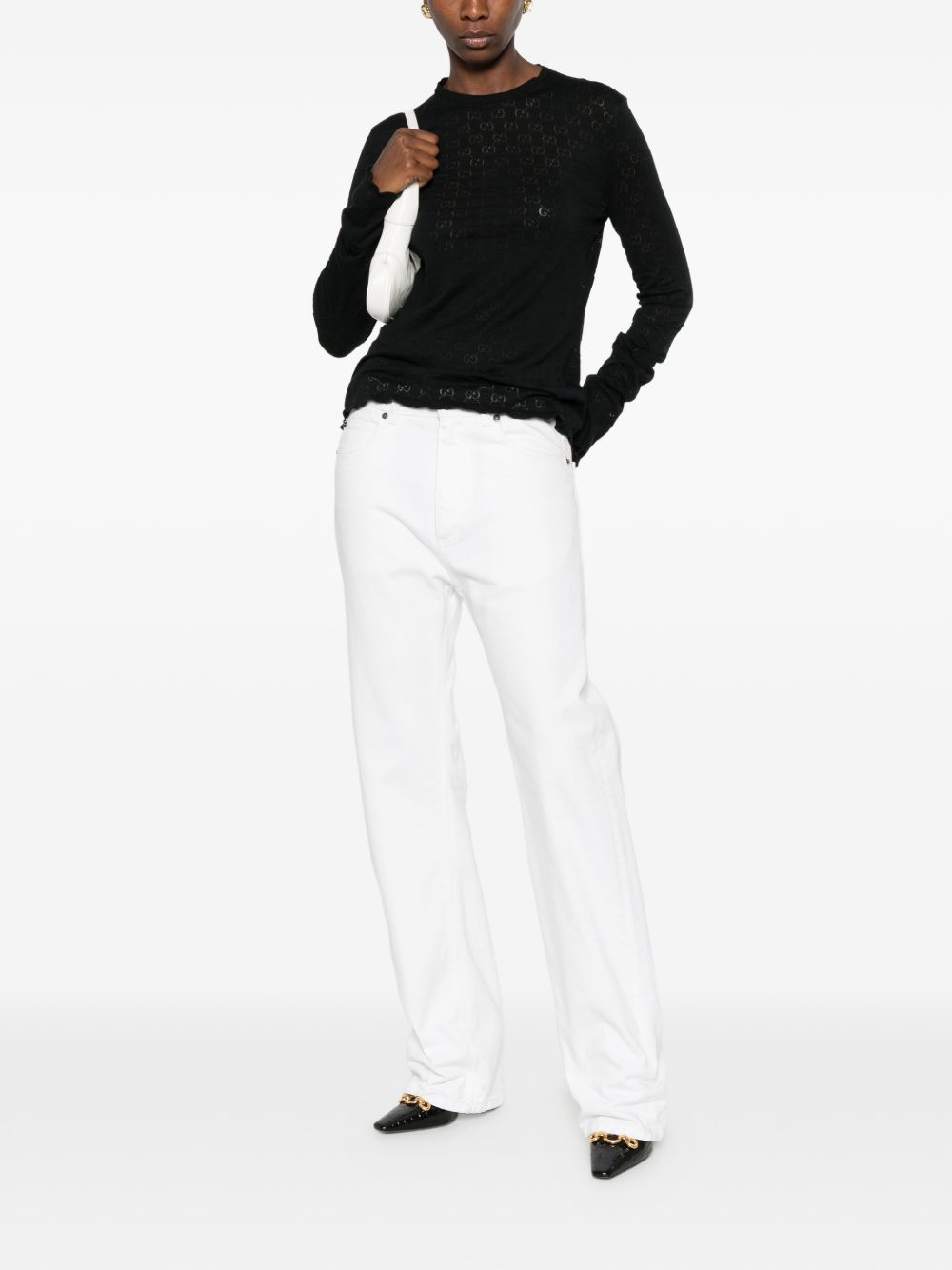 Gucci Women Gg Cotton Sweater
