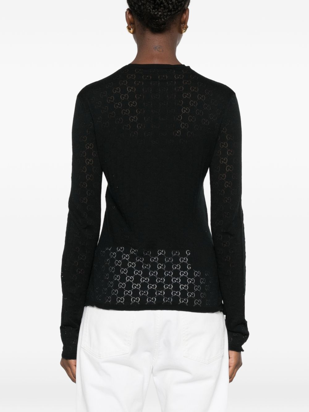 Gucci Women Gg Cotton Sweater