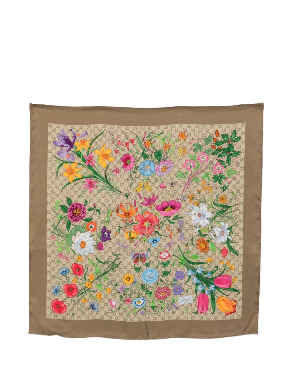 Gucci Women Gucci Flora Silk Foulard