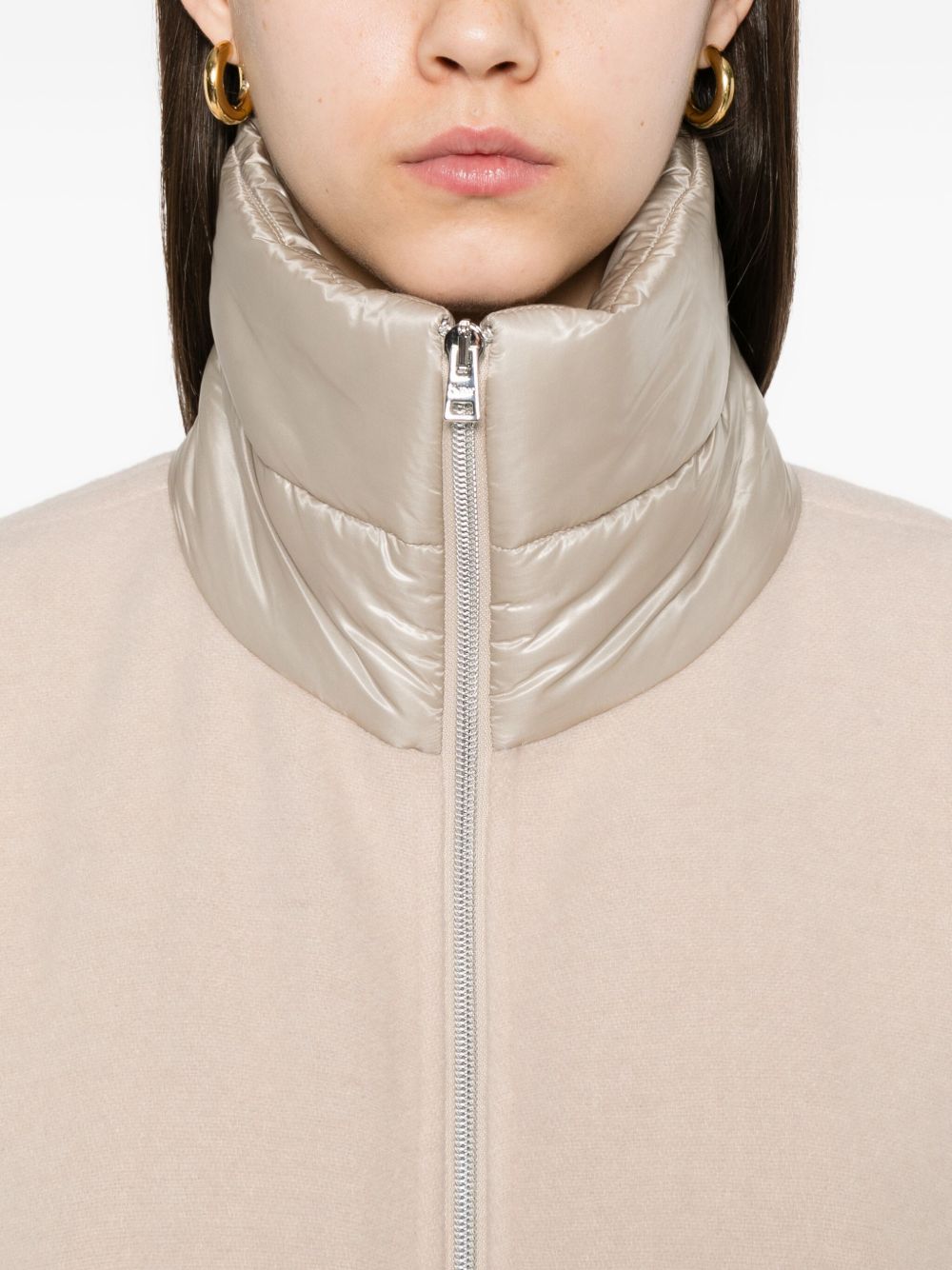 Herno Women Wool And Nylon Short Down Jacket