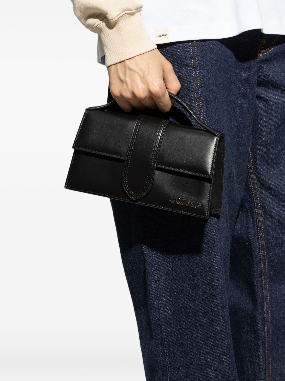 Jacquemus Women Le Grand Bambino Leather Shoudler Bag