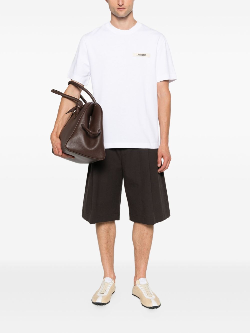 Jacquemus Men Logo Cotton T-Shirt