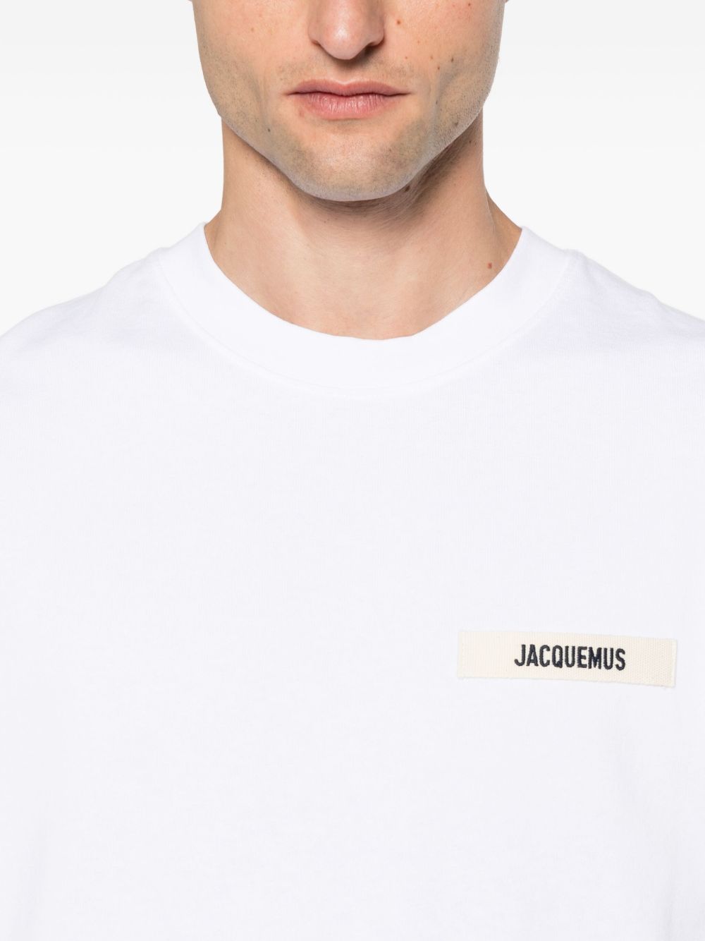 Jacquemus Men Logo Cotton T-Shirt