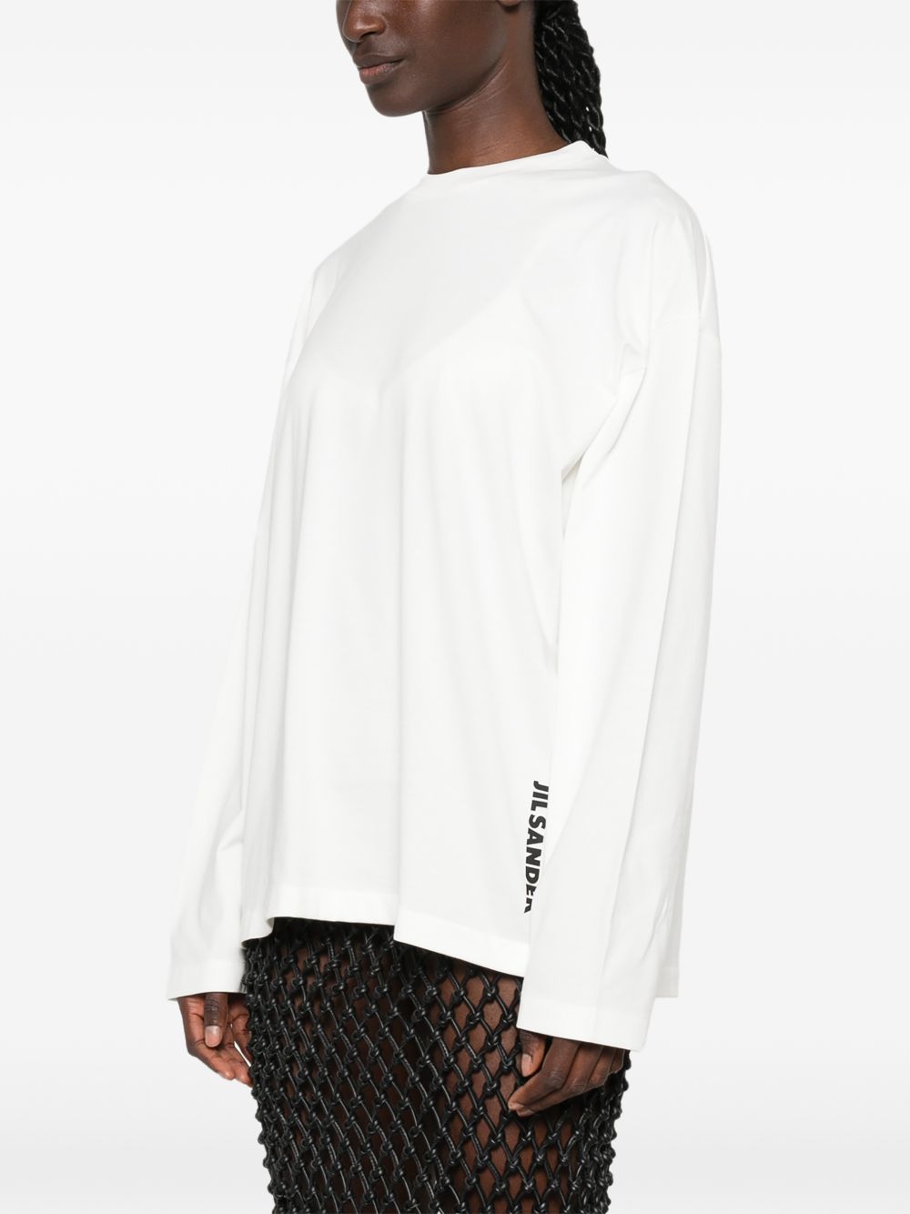 Jil Sander Women Logo Cotton T-Shirt