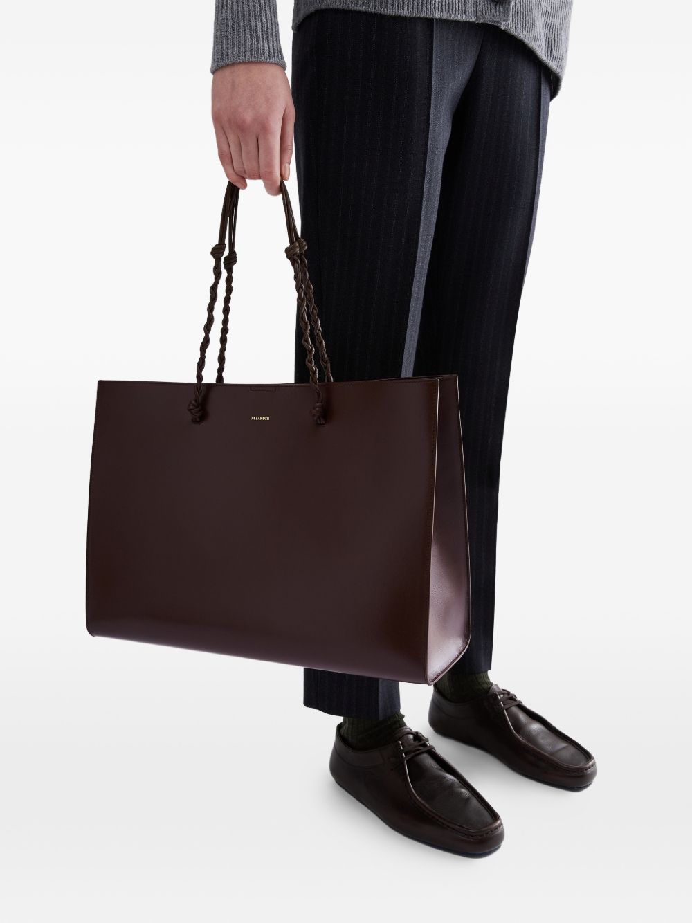 Jil Sander Women Tangle Leather Tote Bag