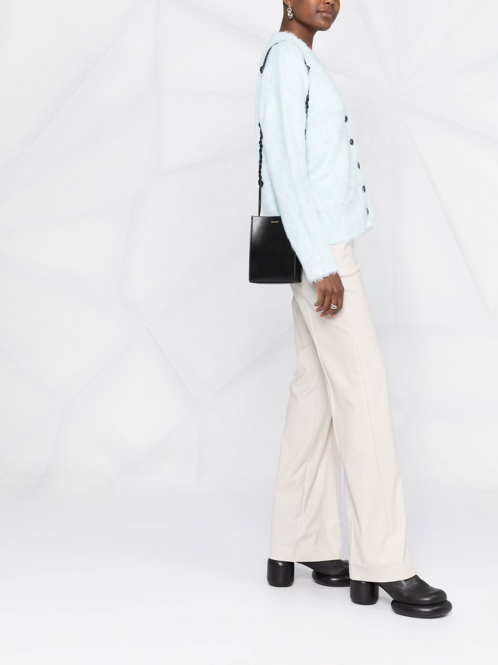 Jil Sander Women Tangle Small Leather Crossbody Bag