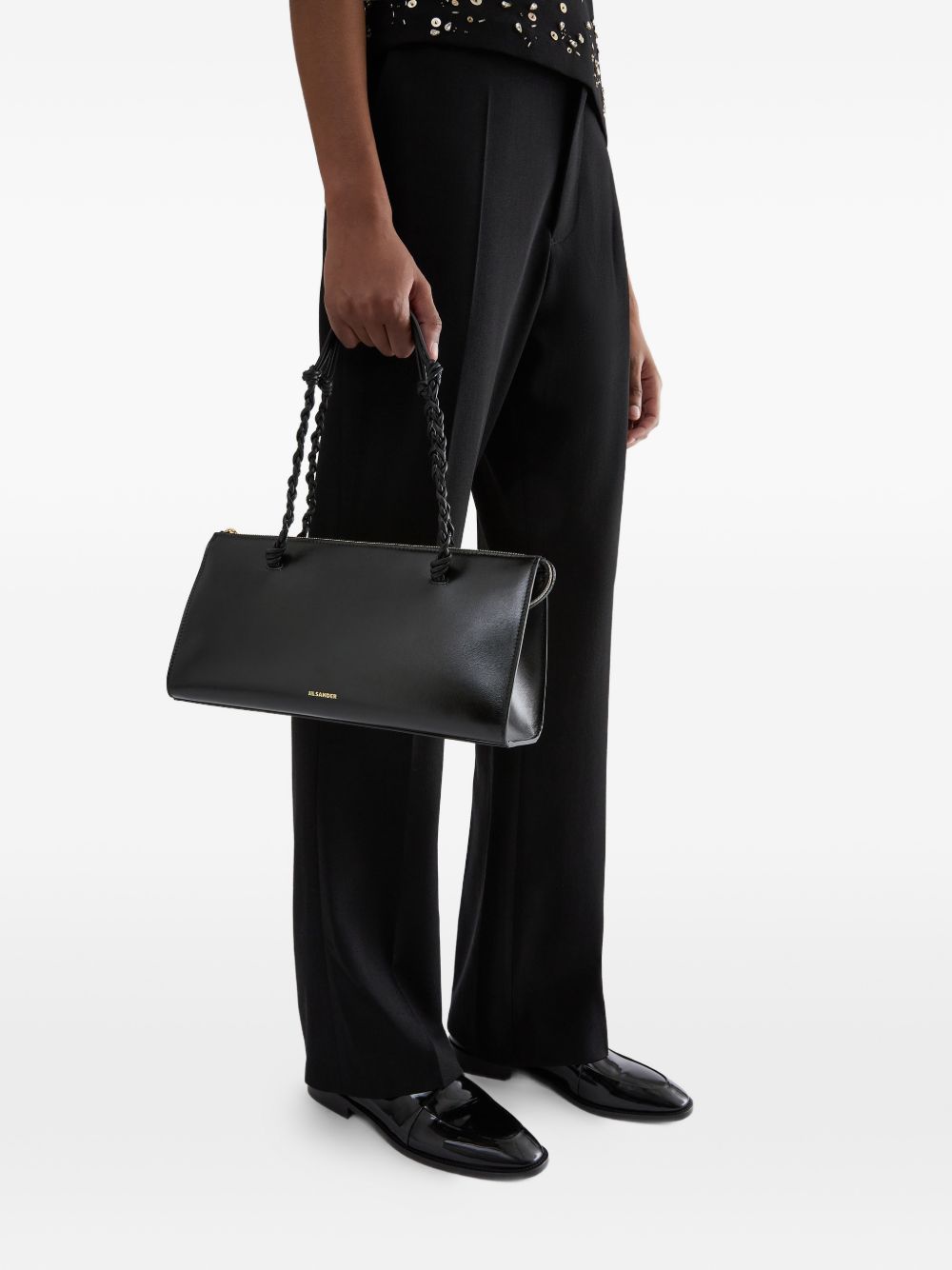 Jil Sander Women Tangle Leather Shoulder Bag