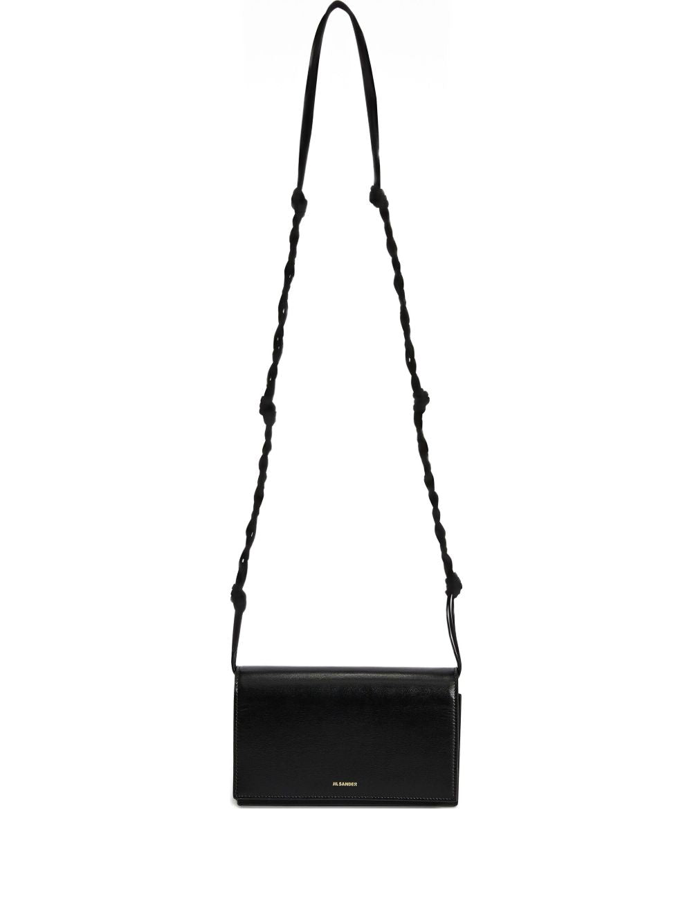 Jil Sander Women Tangle Leather Wallet On Chain