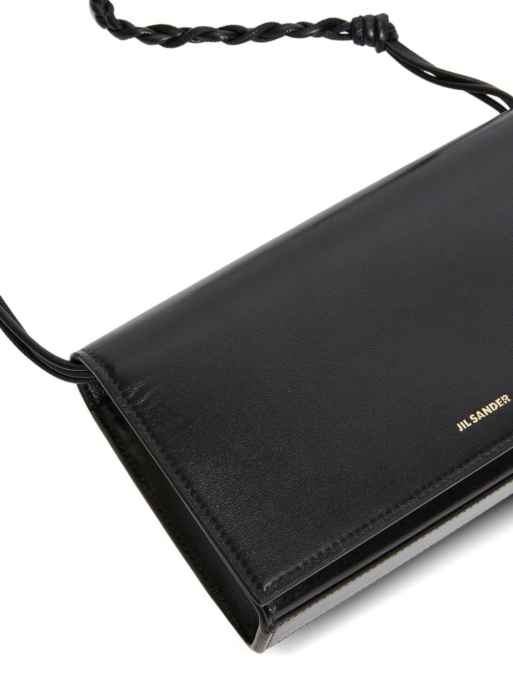 Jil Sander Women Tangle Leather Wallet On Chain