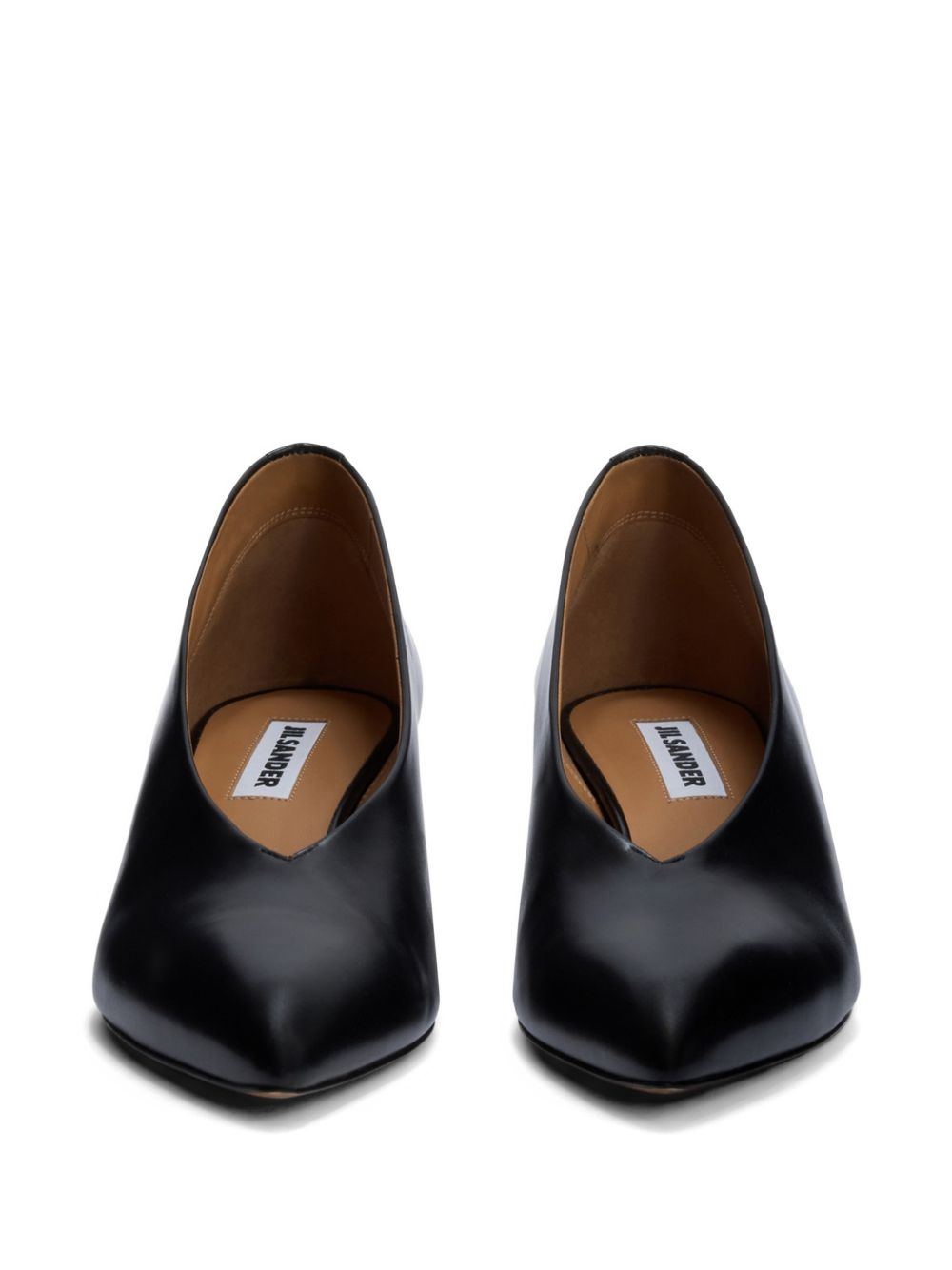 Jil Sander Women Arc Leather Pumps