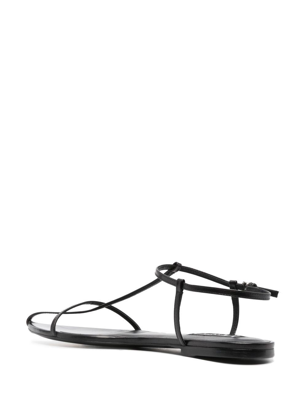 Jil Sander Women Leather Flat Sandals