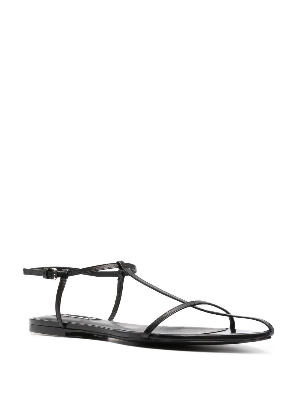 Jil Sander Women Leather Flat Sandals