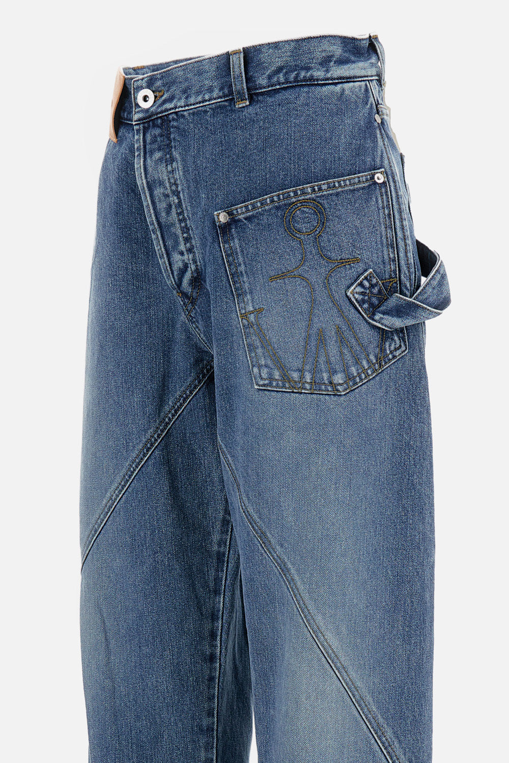 Jw Anderson Men Twisted Workwear Jeans