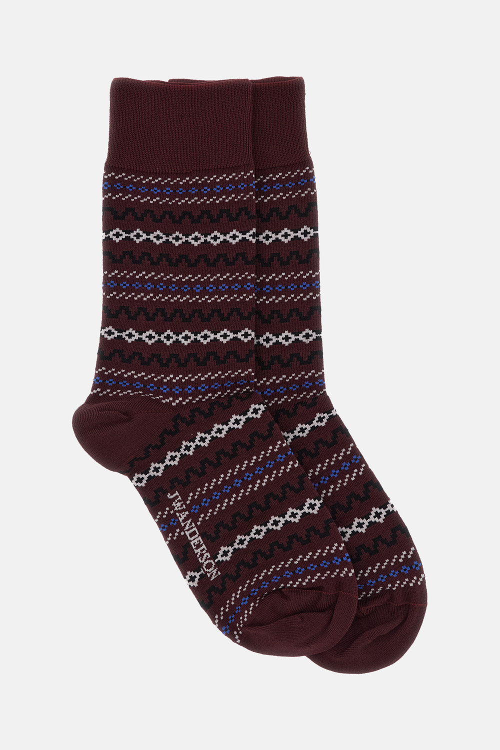 Jw Anderson Women Fair Isle Sock
