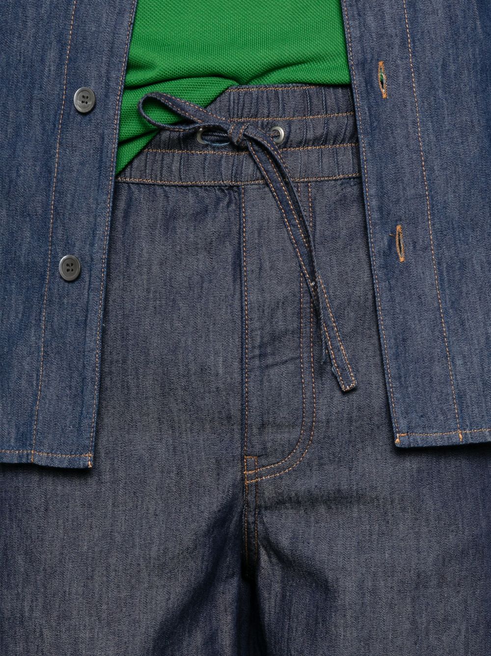 Loewe Men Denim Wide-Leg Trousers