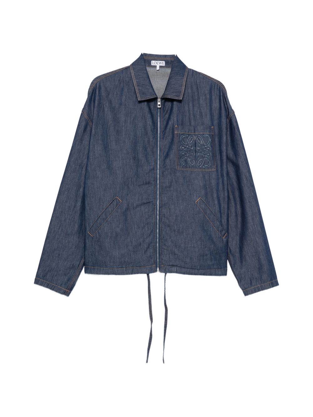 Loewe Men Denim Zipped Jacket