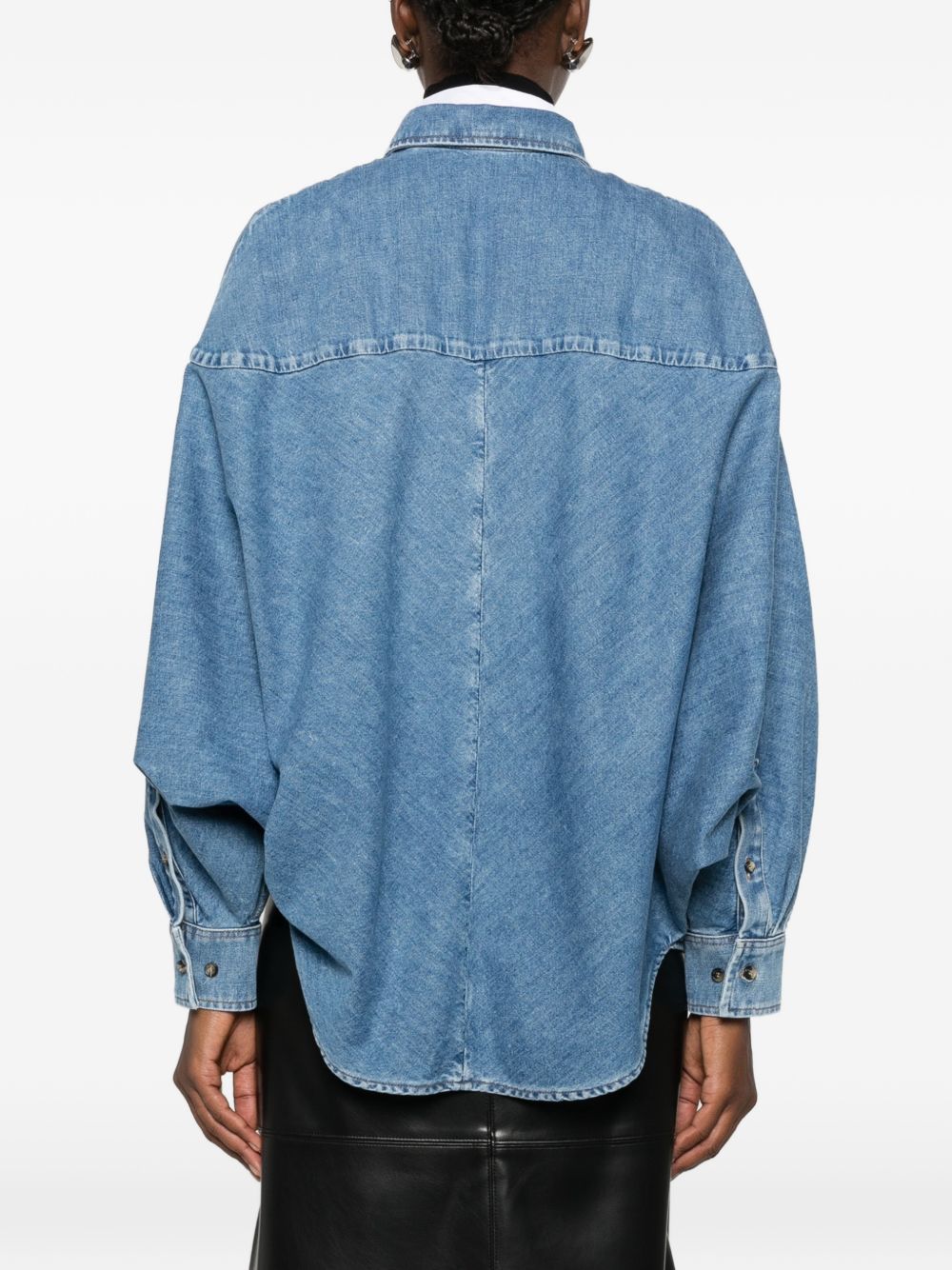 Loewe Women Anagram Denim Shirt