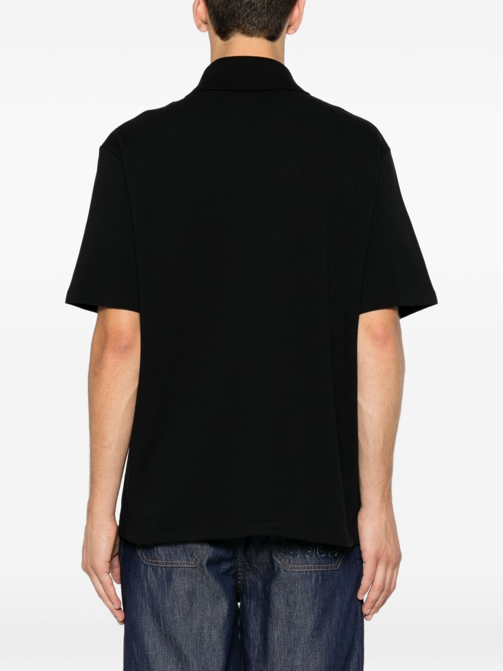 Loewe Men Anagram Cotton Polo Shirt