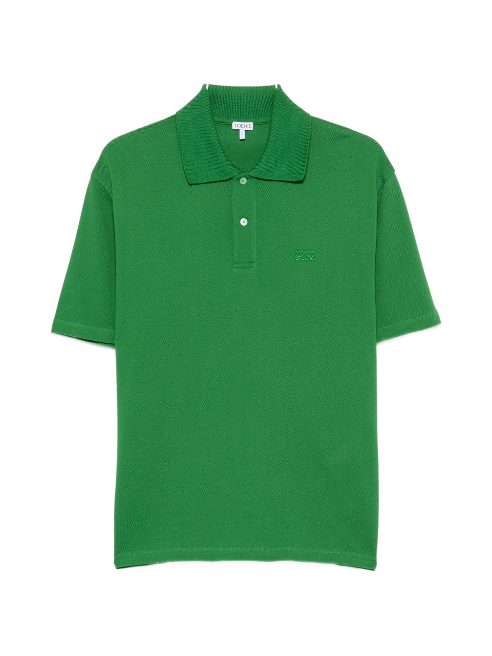 Loewe Men Anagram Cotton Polo Shirt