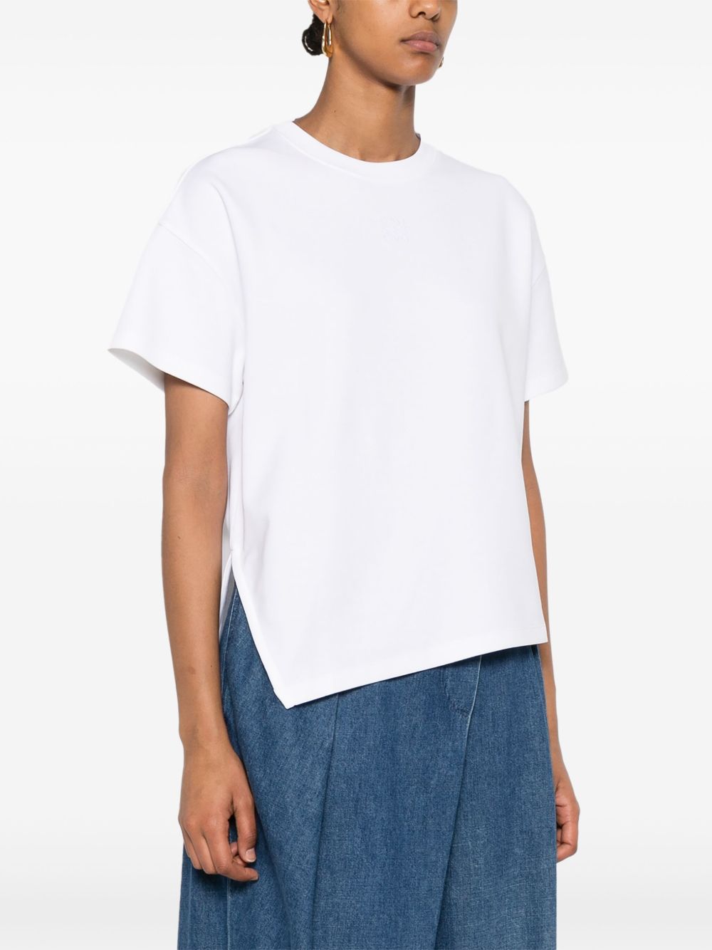 Loewe Women Asymmetric Cotton T-Shirt