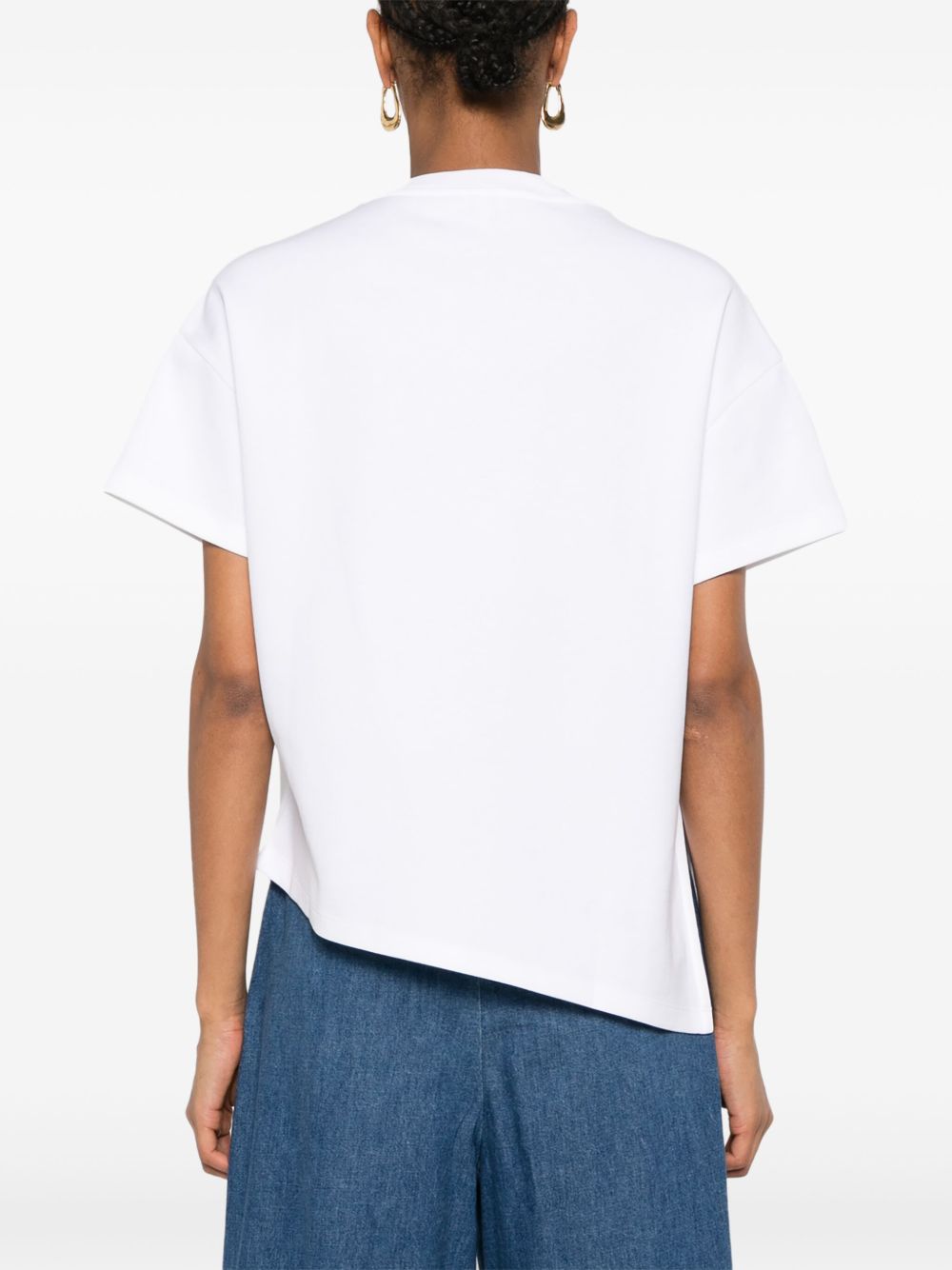 Loewe Women Asymmetric Cotton T-Shirt