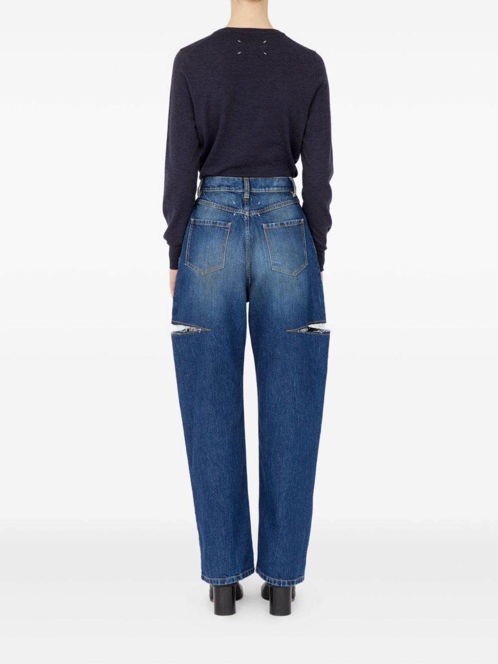 Maison Margiela Women Baloon Denim Cotton Jeans