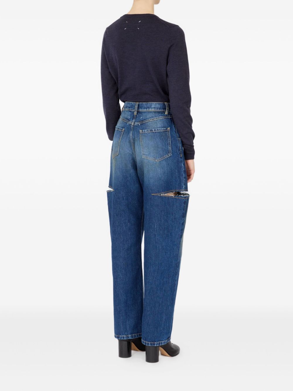 Maison Margiela Women Baloon Denim Cotton Jeans