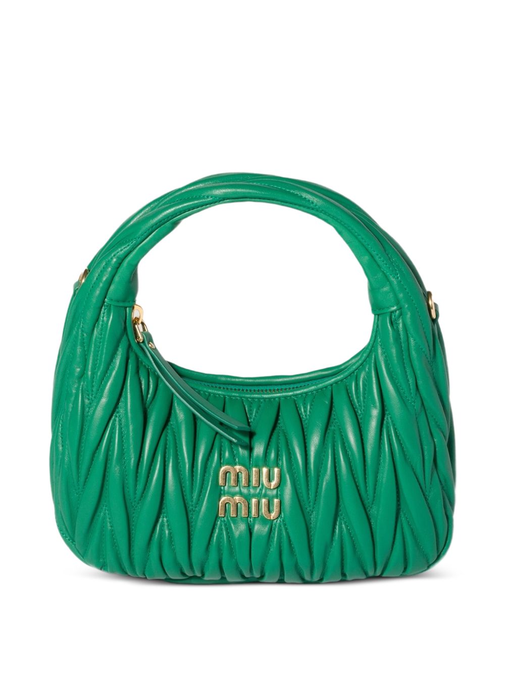 Miu Miu Women Wander Small Leather Hobo Bag