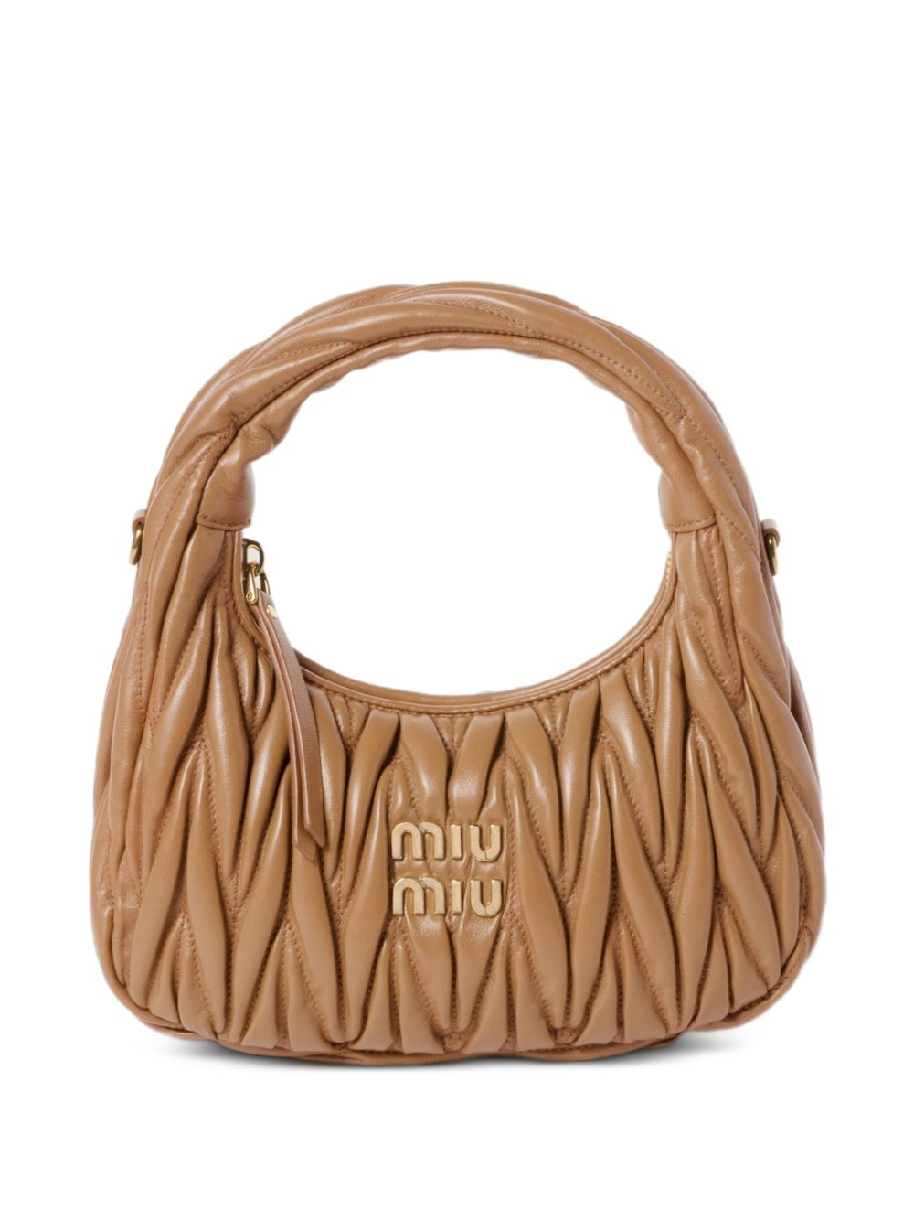 Miu Miu Women Wander Small Leather Hobo Bag