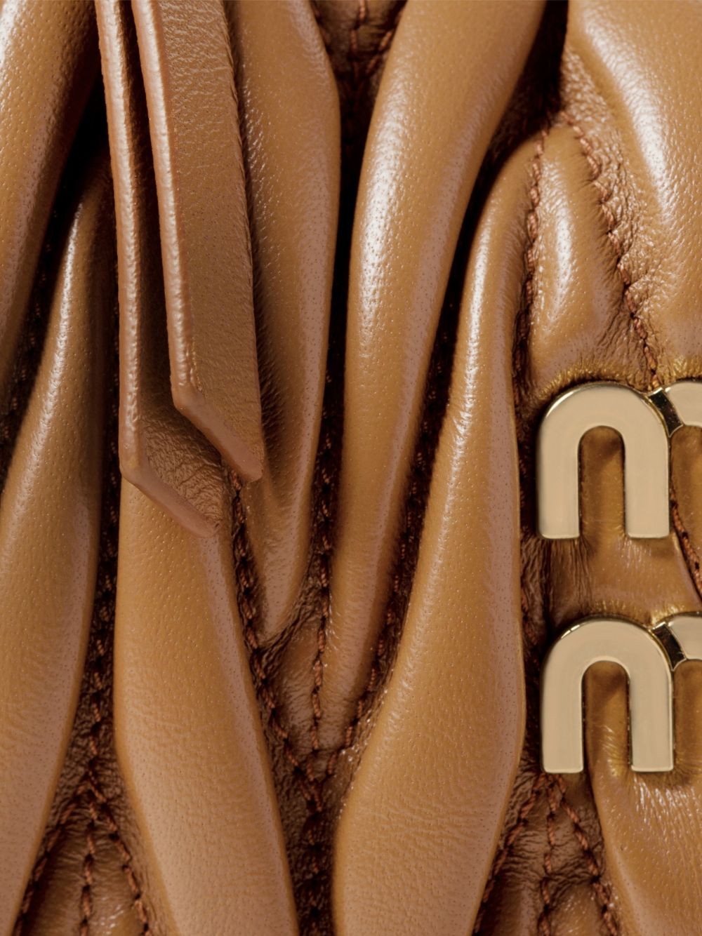 Miu Miu Women Wander Small Leather Hobo Bag